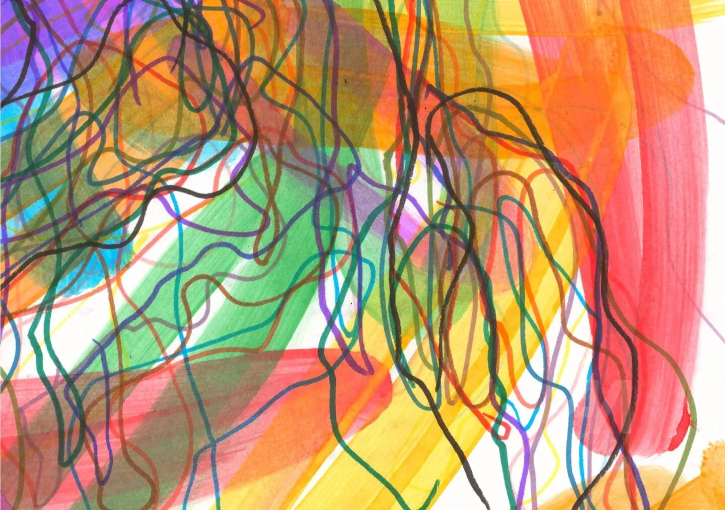 Abstraction I, marker on paper