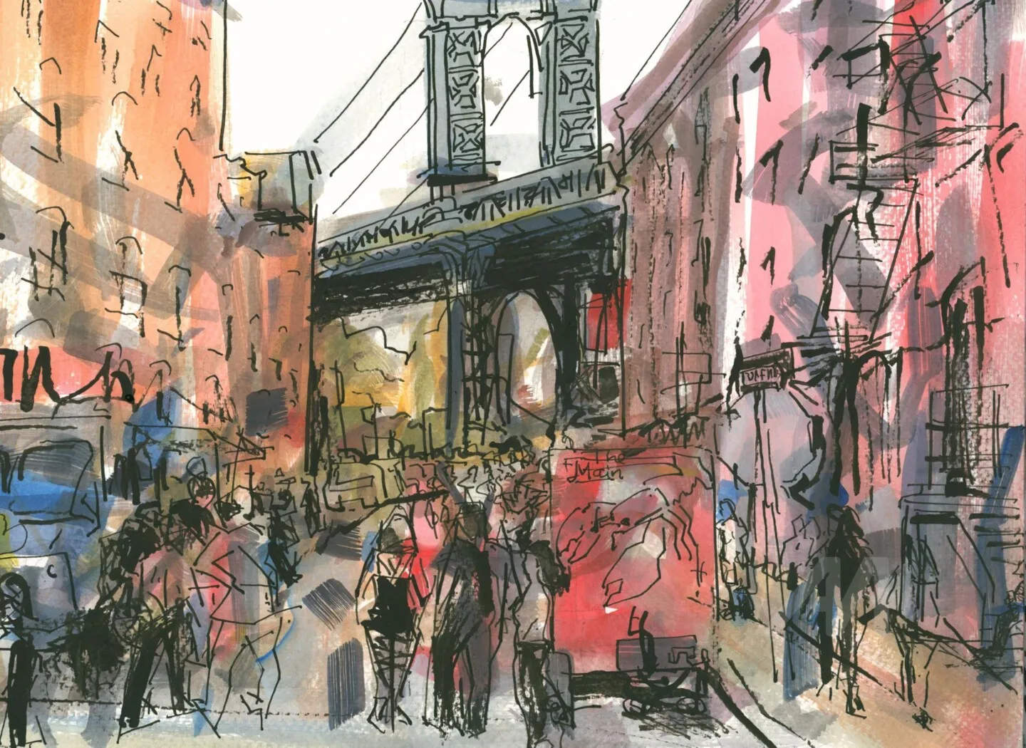 Dumbo, watercolor on paper