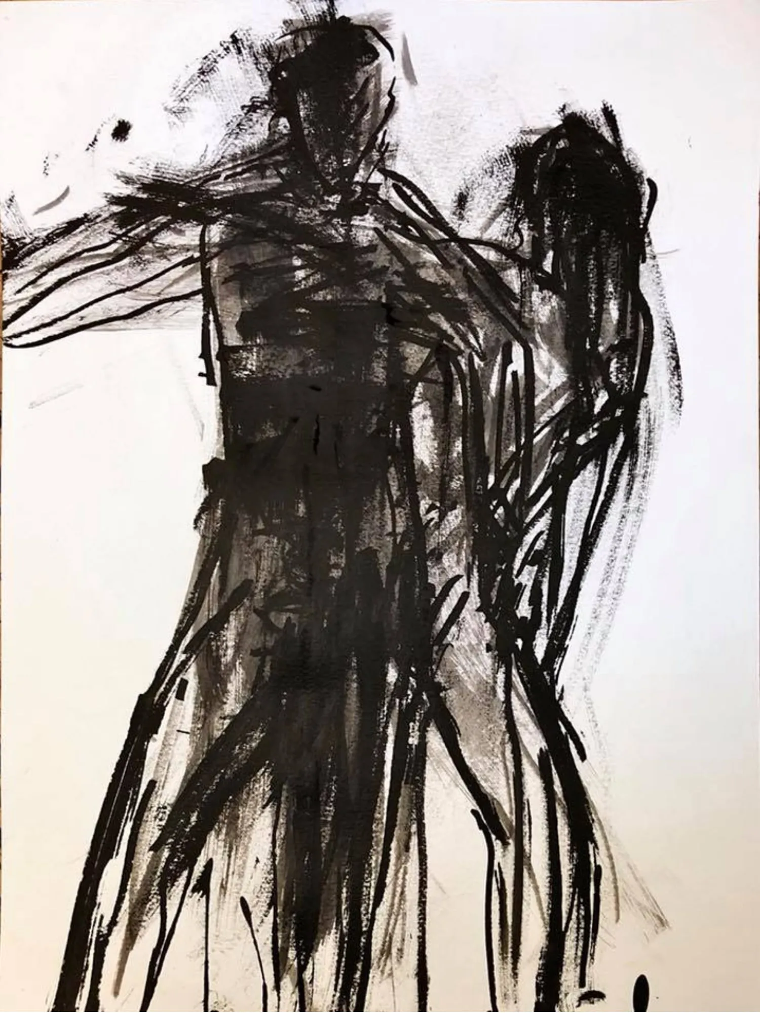 Figures, ink on paper