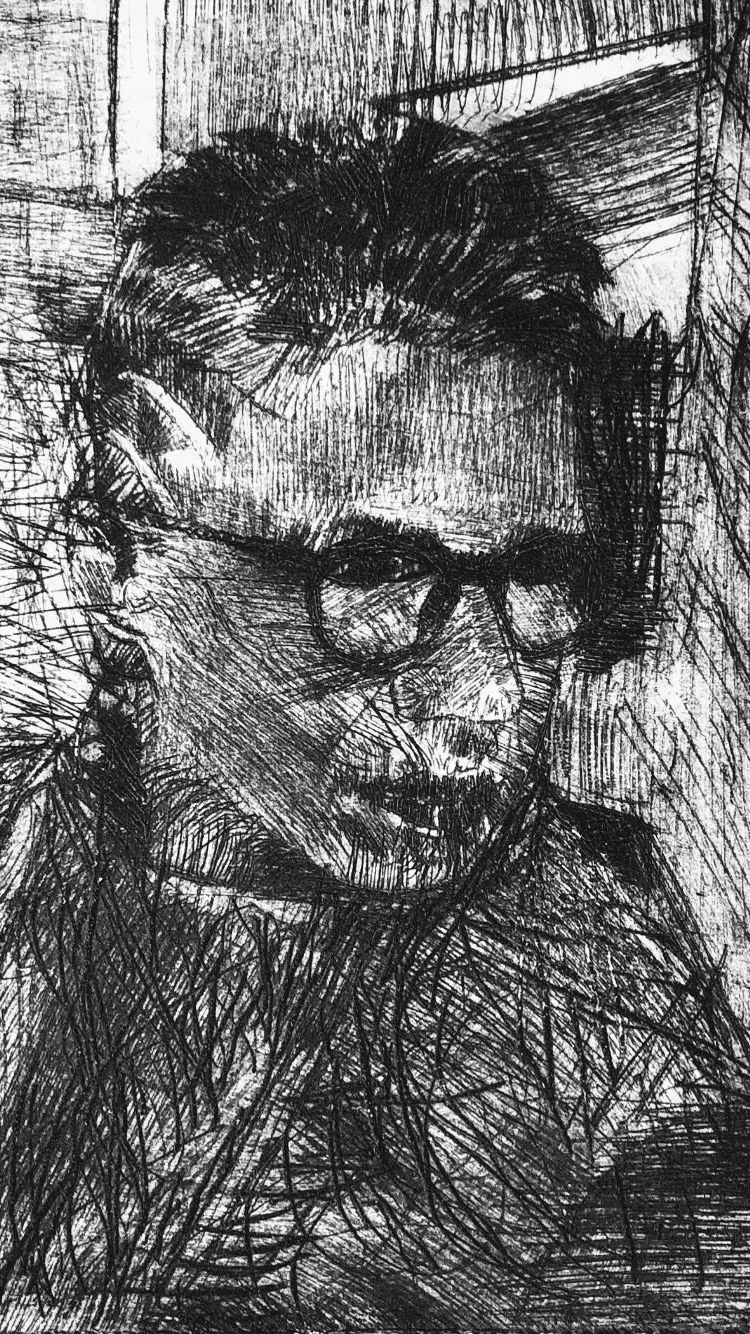 Intaglio drypoint prints, drypoint intaglio print